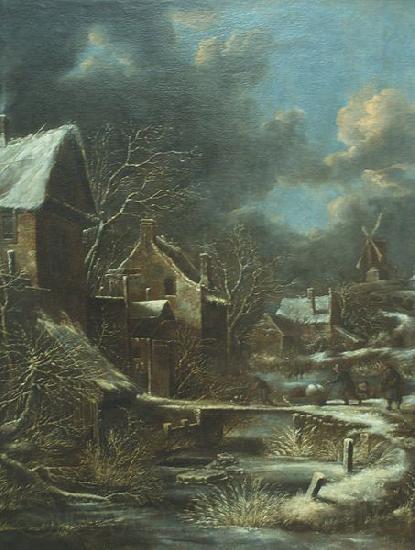 Klaes Molenaer Winter landscape. France oil painting art